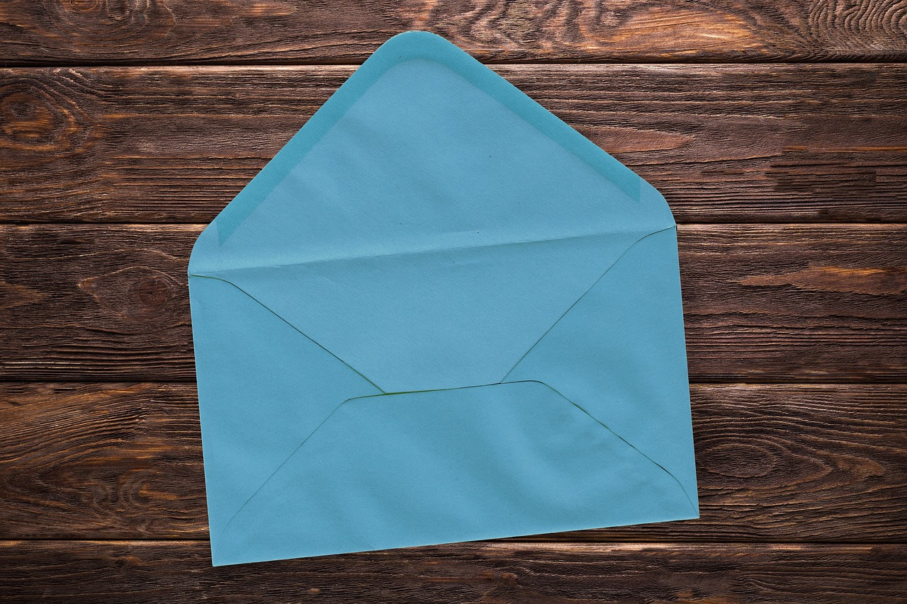 An empty envelope.