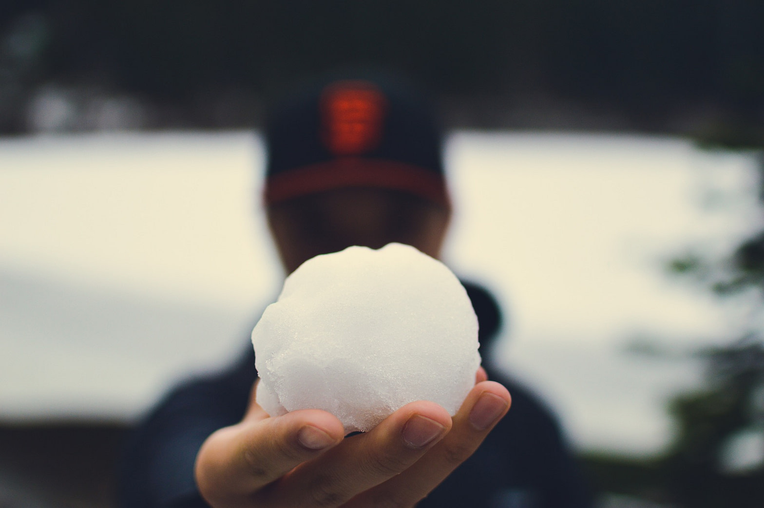 A snowball.